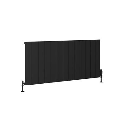 Peretti 600 x 1230 Aluminium Radiator Matt Black