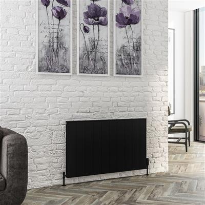 Vesima 600 x 1003 Aluminium Radiator Matt Black