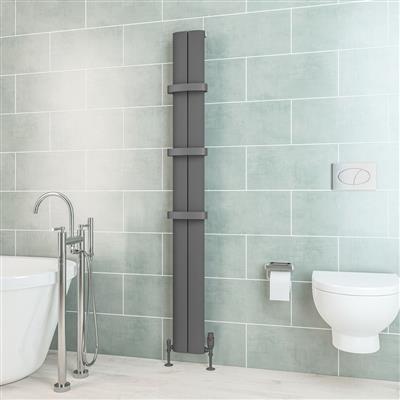 Berlini 1800 x 185 Aluminium Radiator Matt Anthracite