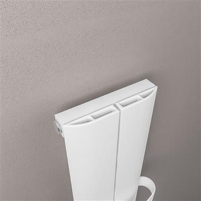 Berlini 1200 x 185 Aluminium Radiator Matt White