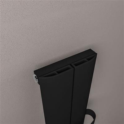 Berlini 1200 x 185 Aluminium Radiator Matt Black