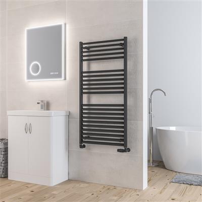 Velor 1200 x 600 Aluminium Towel Rail Matt Anthracite