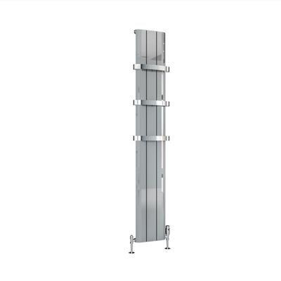 Peretti 1800 x 280 Aluminium Radiator Polished Aluminium