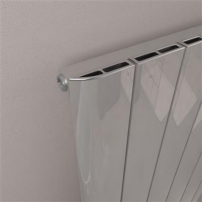 Peretti 1800 x 280 Aluminium Radiator Polished Aluminium