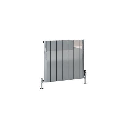 Peretti 600 x 660 Aluminium Radiator Polished Aluminium