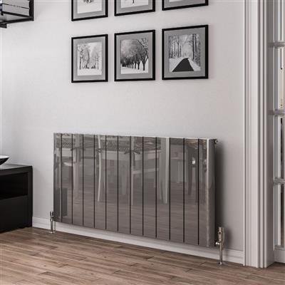 Peretti 600 x 1230 Aluminium Radiator Polished Aluminium