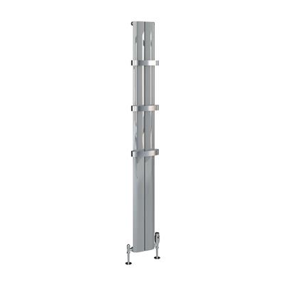 Berlini 1800 x 185 Aluminium Radiator Polished Aluminium