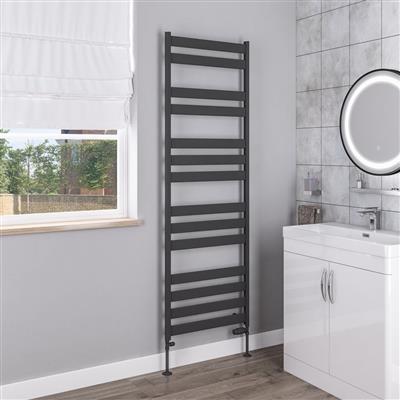 Pelago Aluminium Towel Rail 1800x600mm Matt Anthracite