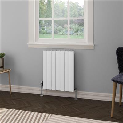 Hadleigh 600 x 485 Aluminium Radiator Matt White