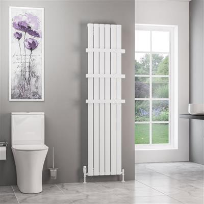 Sandhurst 1800 x 415 Aluminium Radiator Matt White