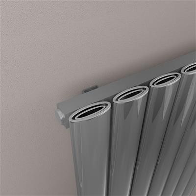 Sandhurst 1800 x 485 Aluminium Radiator Polished Aluminium