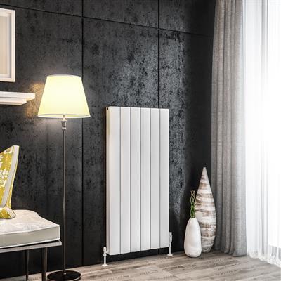 Guardia 1200 x 565 Aluminium Radiator Matt White