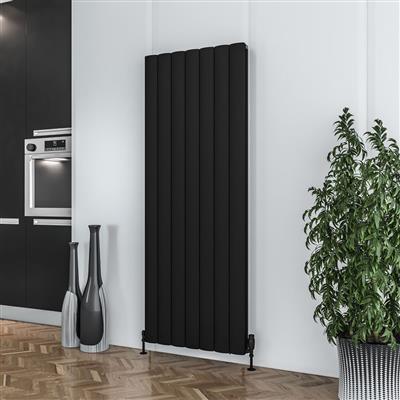 Guardia 1800 x 660 Aluminium Radiator Matt Black