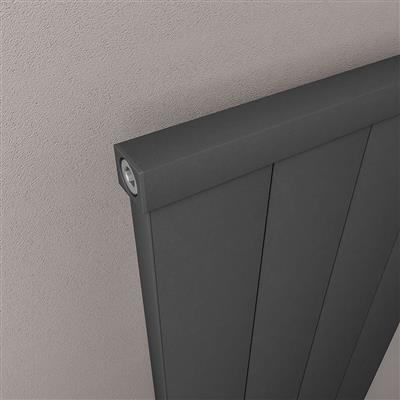 Kingswood Slimline 1800 x 410 Aluminium Radiator Matt Anthracite