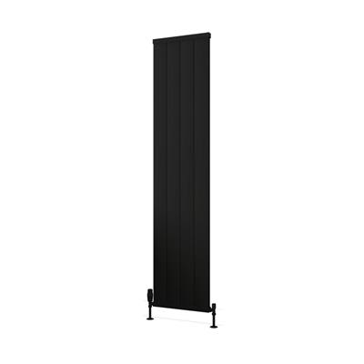 Kingswood Slimline 1800 x 410 Aluminium Radiator Matt Black