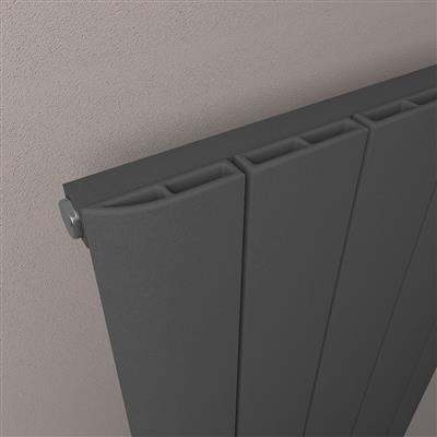 Withington 1800 x 470 Aluminium Radiator Matt Anthracite