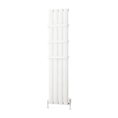 Malmesbury 1800 x 375 Aluminium Radiator Matt White