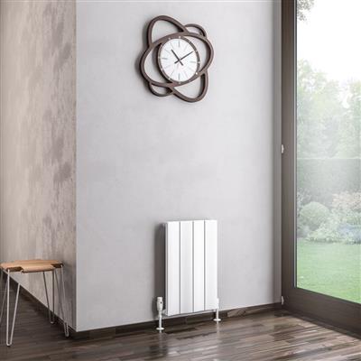 Fairford 600 x 375 Aluminium Radiator Matt White