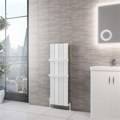 Fairford 1200 x 375 Aluminium Radiator Matt White