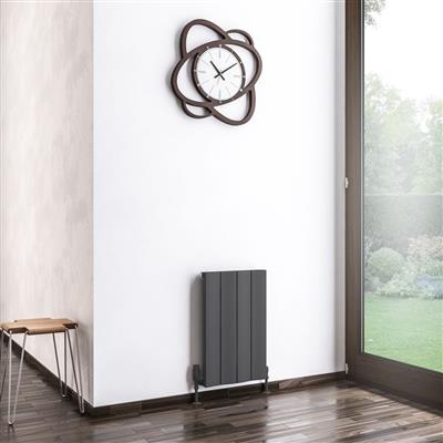 Fairford 600 x 375 Aluminium Radiator Matt Anthracite