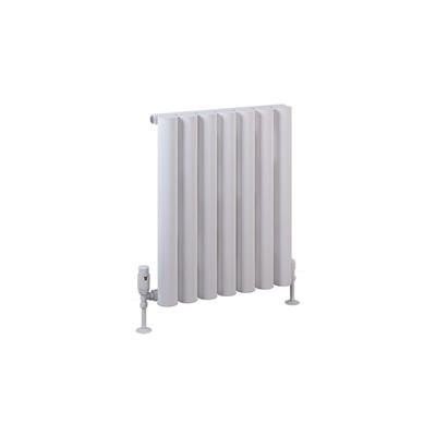 Burford 600 x 485 Aluminium Radiator Matt White