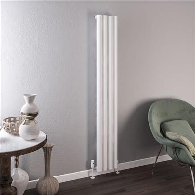 Burford 1800 x 275 Aluminium Radiator Matt White