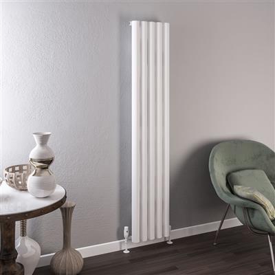 Burford 1800 x 345 Aluminium Radiator Matt White