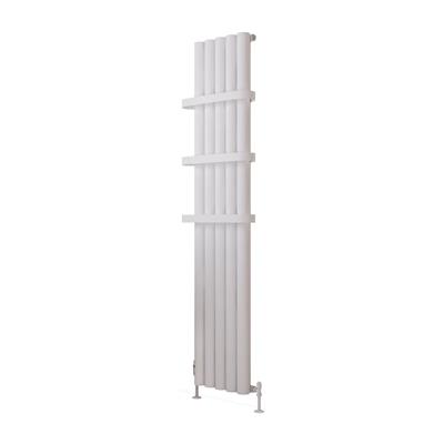 Burford 1800 x 345 Aluminium Radiator Matt White