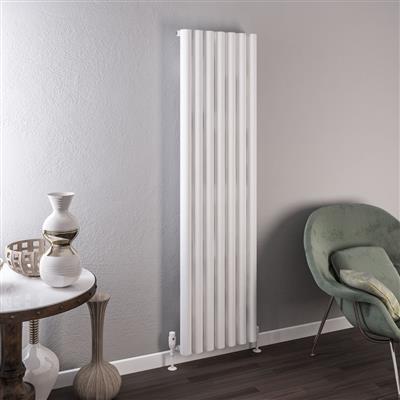 Burford 1800 x 485 Aluminium Radiator Matt White