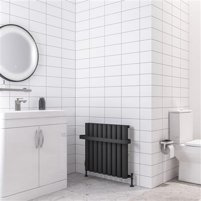 Burford 600 x 625 Aluminium Radiator Matt Anthracite