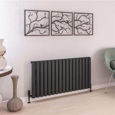 Burford 600 x 1185 Aluminium Radiator Matt Anthracite