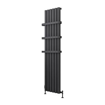 Burford 1800 x 415 Aluminium Radiator Matt Anthracite