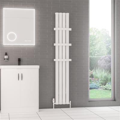 Kelmscott 1800 x 275 Aluminium Radiator Matt White