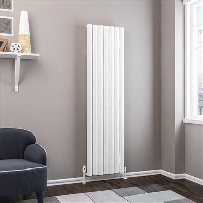 Kelmscott 1800 x 485 Aluminium Radiator Matt White