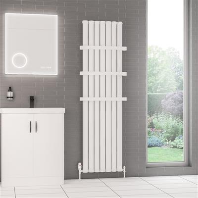 Kelmscott 1800 x 485 Aluminium Radiator Matt White