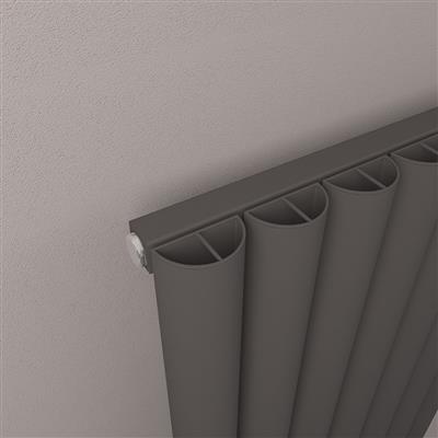 Kelmscott 600 x 625 Aluminium Radiator Matt Anthracite