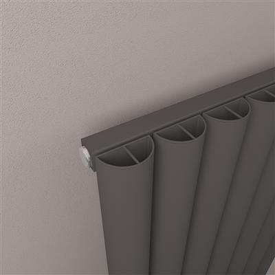 Kelmscott 600 x 625 Aluminium Radiator Matt Anthracite