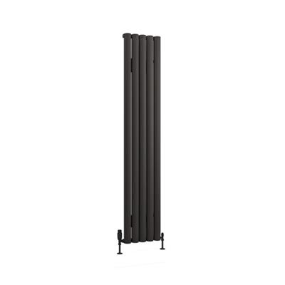 Kelmscott 1800 x 345 Aluminium Radiator Matt Anthracite