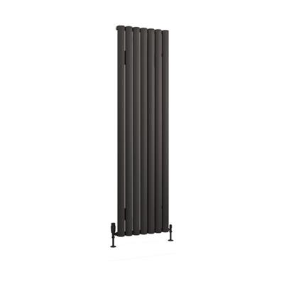 Kelmscott 1800 x 485 Aluminium Radiator Matt Anthracite