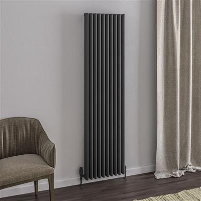 Witney 1800 x 470 Aluminium Radiator Matt Anthracite