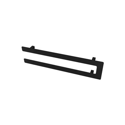 Universal Double Flat Style Towel Hanger 660mm Matt Black