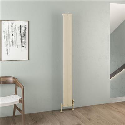 Malmesbury 1800 x 185 Aluminium Radiator Matt Cappuccino