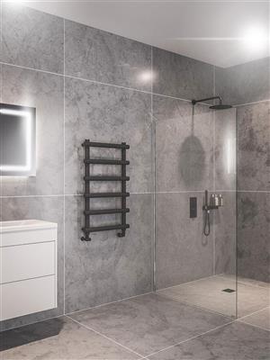 Marlow 850 x 500 Towel Rail Matt Anthracite