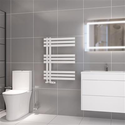 Hurley 800 x 600 Towel Rail Matt White 