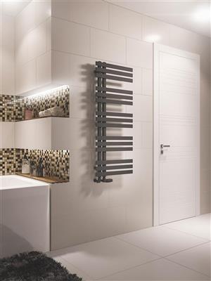 Hurley 1200 x 500 Towel Rail Matt Anthracite 