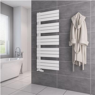 Helmsley 1400 x 600 Towel Rail Matt White