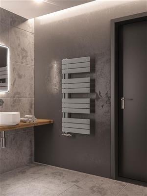 Helmsley 1150 x 500 Towel Rail Matt Grey