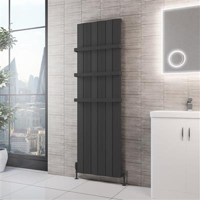 Fairford 1800 x 565 Aluminium Radiator Matt Anthracite