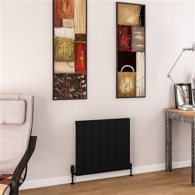 Charlton 600 x 660 Aluminium Radiator Matt Black