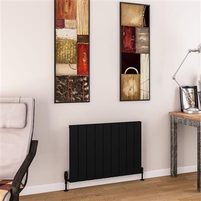 Charlton 600 x 850 Aluminium Radiator Matt Black